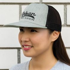 Jackson Five Panel Polyester Trucker Cap with Mesh Back