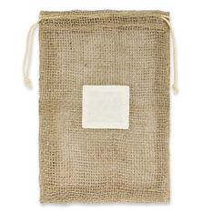 Reusable Jute Net Produce Bag with Drawstring