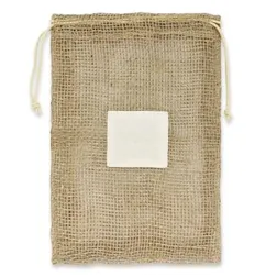 Reusable Jute Net Produce Bag with Drawstring