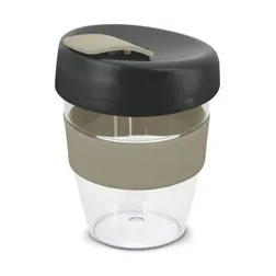 Express Cup Claritas Crystal Clear Reusable Coffee Cup with Silicone Band