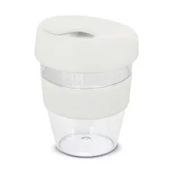 Express Cup Claritas Crystal Clear Reusable Coffee Cup with Silicone Band