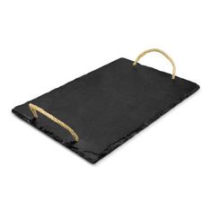 Natural Slate Serving Board with Hemp Rope Handles