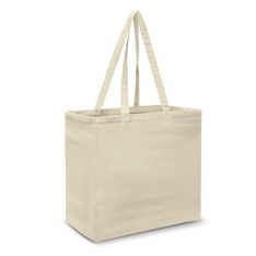 Galleria Heavy Cotton Canvas Tote Bag with Extra Wide Gusset