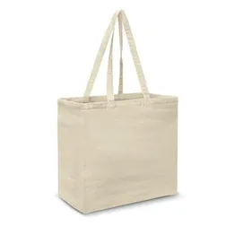 Galleria Heavy Cotton Canvas Tote Bag with Extra Wide Gusset