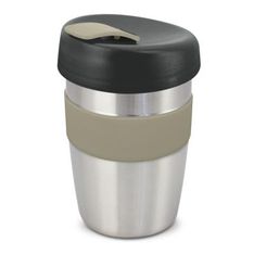 Express Elite Double Wall Stainless Steel Travel Coffee Cup with Flip Closure