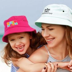 Heavy Brushed Cotton Twill Kids Bucket Hat