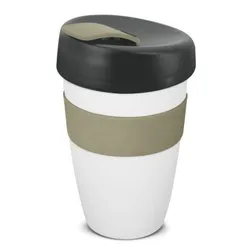 Express Cup Deluxe Polypropylene Travel Cup with Silicone Band
