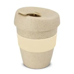 Express Natura Rice Husk Fiber Reusable Coffee Cup with Silicone Band