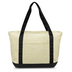 Large Calico Cooler Tote Bag with Screen Print