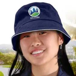 Bondi Kids Cotton Twill UPF50 Bucket Hat