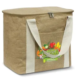 19 Litre Insulated Jute Cooler with PEVA Liner