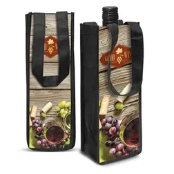 115760 Festiva Wine Promotional Shopping Bags - (11cm x 30.5cm x 10cm)