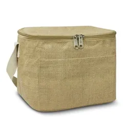 Lucca Natural Jute Insulated Lunch Cooler Bag