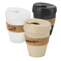 115790 350ml Express Deluxe Cork Band Promo Reusable Coffee Cups