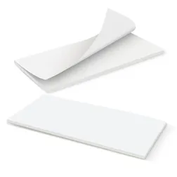 DLE Horizontal Notepad 50 Leaves Cardboard Backing