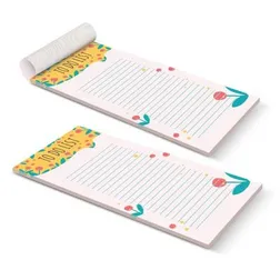 DLE Vertical Notepad 50 Leaves Full Colour Print Cardboard Backing