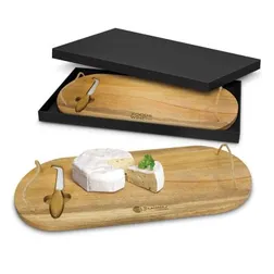 Acacia Wood Cheese Board With Rope Handles