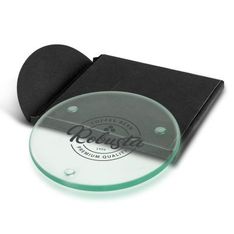 Venice Round Glass Coaster with Polyurethane Base