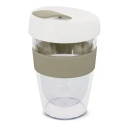 Leviosa Double Wall Travel Coffee Cup with Silicone Band