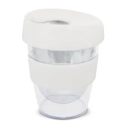 Leviosa Double Wall Coffee Cup with Flip Lid and Silicone Band