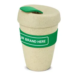 116348 340ml Express Double Wall Natura Branded Reusable Coffee Cups