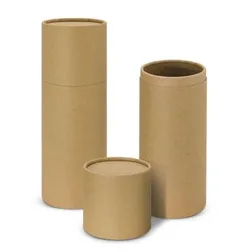 Premium Cardboard Drink Bottle Gift Tube Large Matte Finish