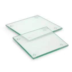 Venice Square Glass Coaster Set with Gift Box