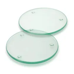 Venice Round Glass Coaster Set with Gift Box