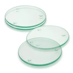 Venice Round Glass Coaster Set with Gift Box