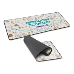 Jumbo Microfibre Desk Mat with Rubber Base