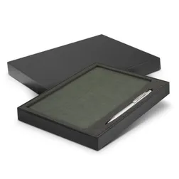 Demio Soft Cover Notebook and Aluminium Pen Gift Set