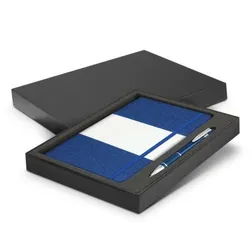 Alexis Hard Cover Journal Aluminium Pen Gift Set