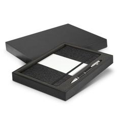Alexis Hard Cover Journal Aluminium Pen Gift Set