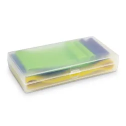 Silicone Resistance Exercise Bands Three Level Set with Carry Case