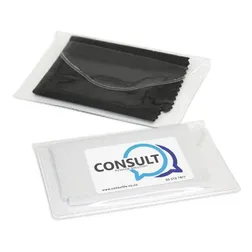 116813 Branded Lens Micro Fibre Cloths In Pouch