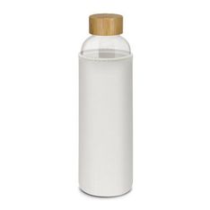 Eden Glass Water Bottle with Bamboo Lid and Neoprene Sleeve