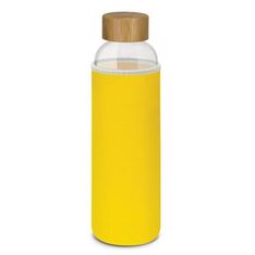 Eden Glass Water Bottle with Bamboo Lid and Neoprene Sleeve