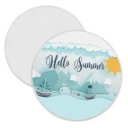 Round Microfibre Beach Towels With Tassels