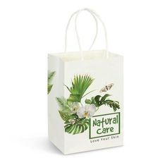 Small Kraft Paper Gift Bags with Rope Handles Full Colour