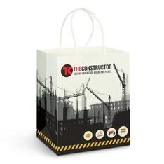 Medium Kraft Paper Carry Bag with Rope Handles