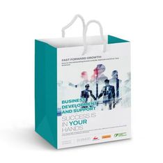 Medium Gloss Laminated Paper Carry Bag with Rope Handles