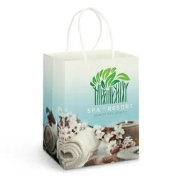 Large Kraft Paper Shopping Bag with Rope Handles