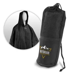 Storm Waterproof EVA Rain Poncho with Drawstring Bag
