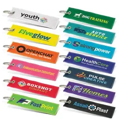 117052 Woven Polyester Promotional Luggage Tags