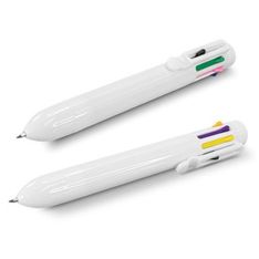 Mega Multi Eight Colour Retractable Ballpoint Pen with Stylus