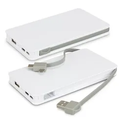 Jarvis Wireless Charging Power Bank with Integrated Cable