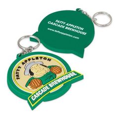 Custom Shape PVC Rubber Keyring with 3D Moulded Design