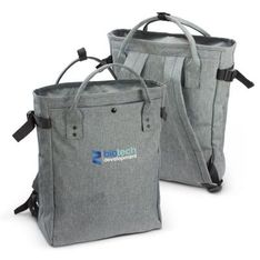 Newport Two Tone Heather Convertible Tote Backpack