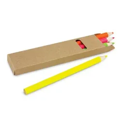 Hexagonal Wooden Highlighter Pencils Four Color Set