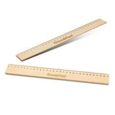 Beech Wood 30cm Ruler with Centimetre Graduations